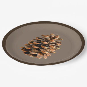 Pine Cone Paper Plate