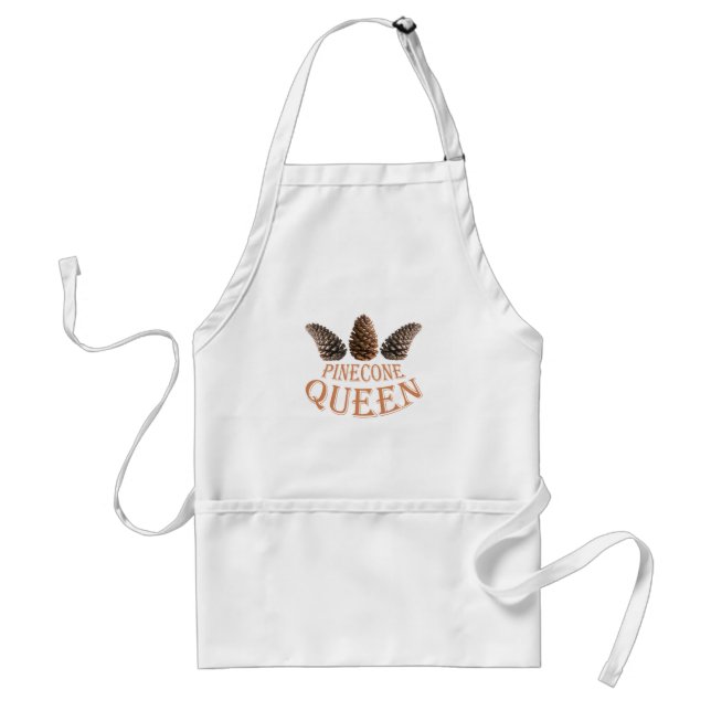 Pine cone queen standard apron (Front)