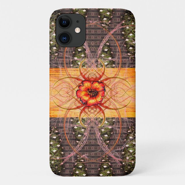 Pine Cones and A Scarlet Flower Case-Mate iPhone Case (Back)