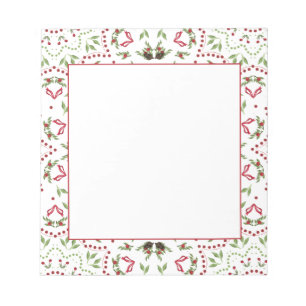 Pine cones and berries mandala note pad