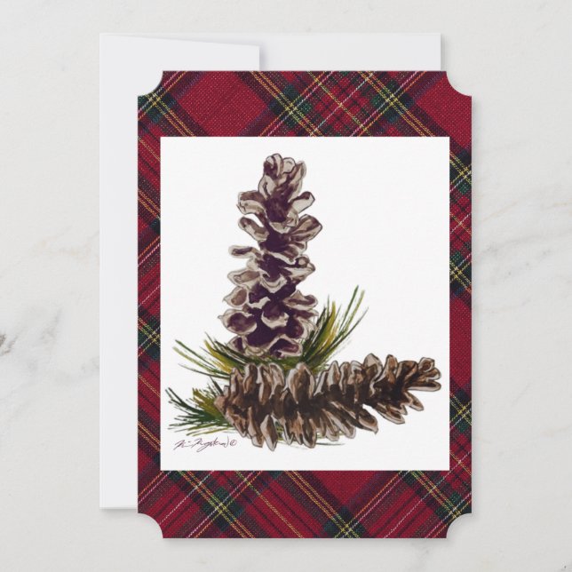 pine cones and plaid (Front)