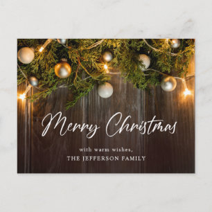 Pine Cones Christmas Holiday Greeting Card