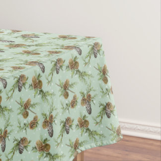 Pine cones Christmas pattern - Christmas gifts Tablecloth