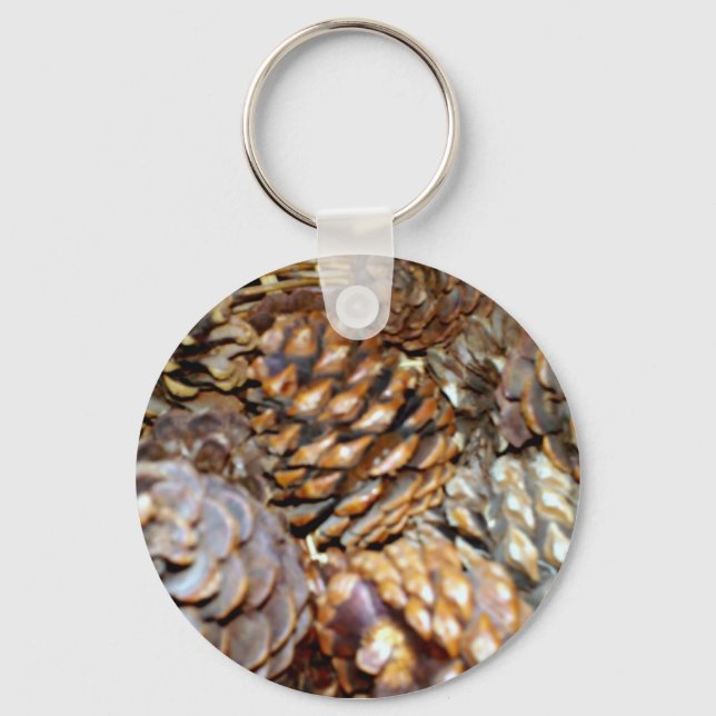 Pine Cones,Keychain Key Ring (Front)