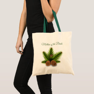 Pine Cones Mother of the Bride Tote Bag