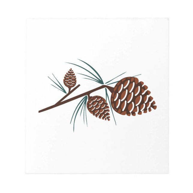 Pine Cones Notepad (Front)