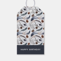 Pine Cones & Pine Needles Watercolor Pattern