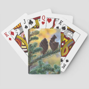Pine Cones Woodlands Nature Scene Playing Cards