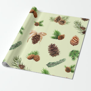 Pine Cones Wrapping Paper