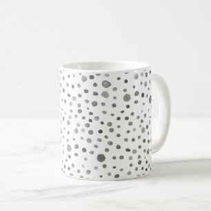 Pine Confetti Watercolor Dots Classic Mug