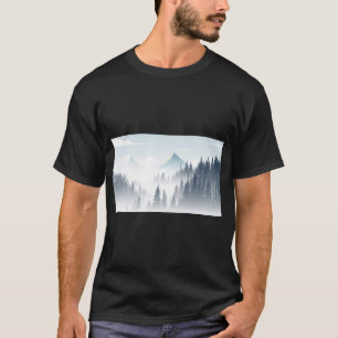 Pine Foggy forest T-Shirt