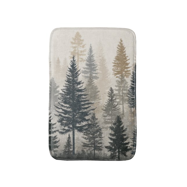 Pine Forest Bath Mat (Front Vertical)