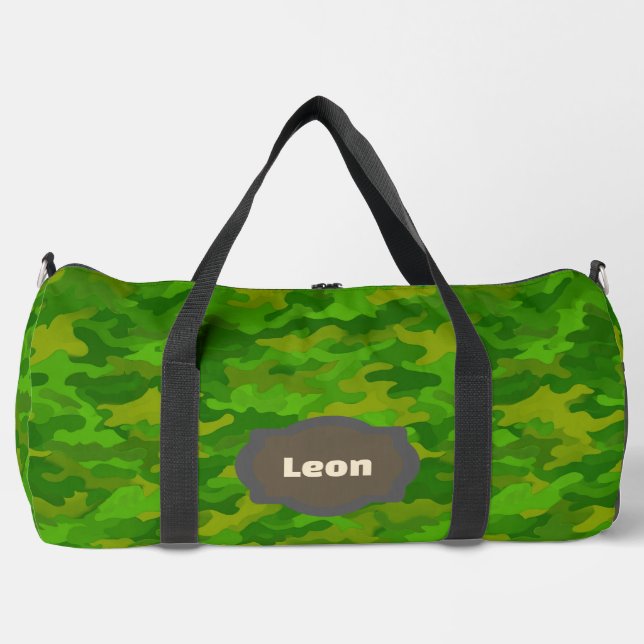 Pine Forest Camouflage Duffle Bag (Front)
