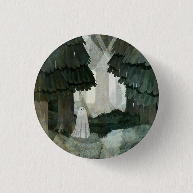 Pine Forest Ghost 3 Cm Round Badge (Front)