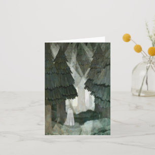 Pine Forest Ghost Thank You Card