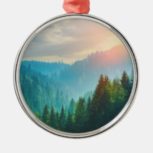 Pine Forest in the Dolomites, Italy Metal Ornament