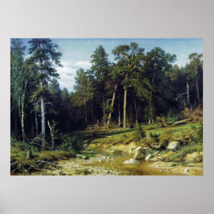 Pine Forest in Viatka Province Poster