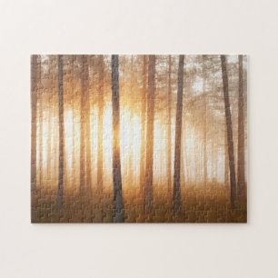 Pine Forest Landscape Jigsaw Puzzle