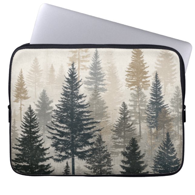 Pine Forest Laptop Sleeve (Front)
