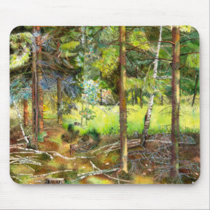 Pine forest mouse pad