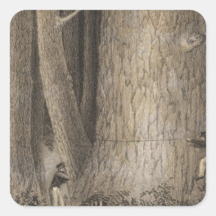 Pine Forest, Oregon Square Sticker