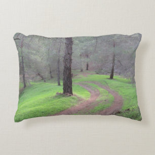 Pine Forest Road Decorative Cushion