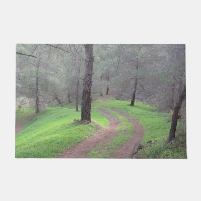 Pine Forest Road Doormat (Front)