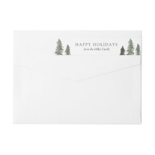 Pine Forest Wrap Around Label
