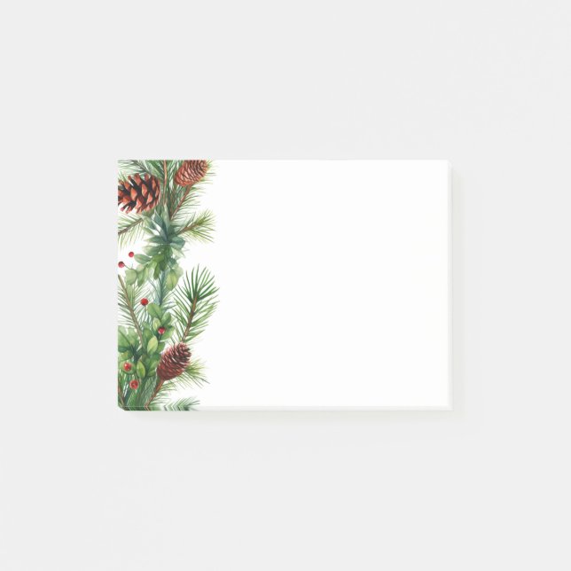 Pine Garland Post-it-Notes Post-it Notes (Front)