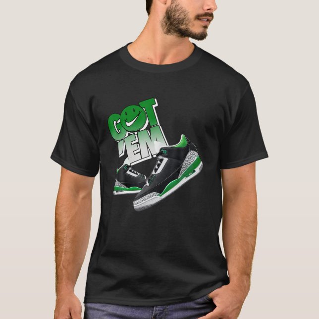 Pine Green 3S Tee Got Em To Matching 3 Retro Pine (Front)