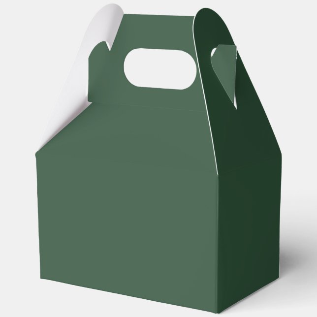 Pine Green Favour Box (Front)