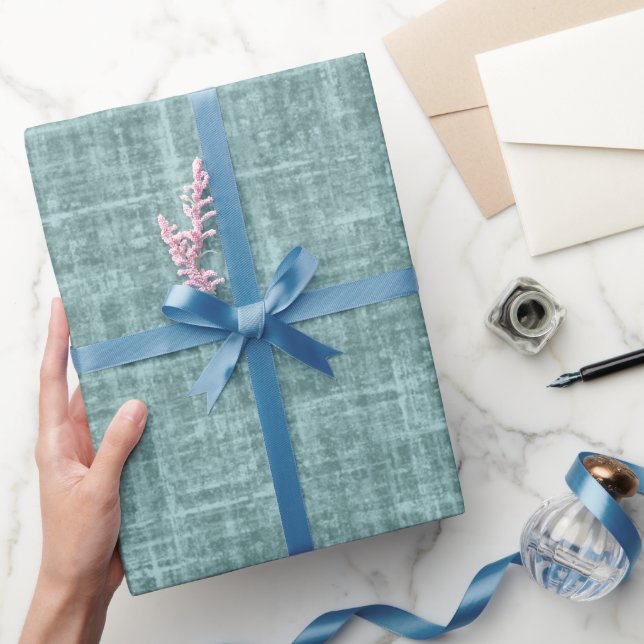 Pine Green Linen Wrapping Paper (Gifting)