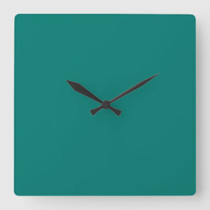 Pine Green Square Wall Clock