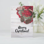 Pine & Holly Collection Card<br><div class="desc">Decorate for the holiday season with this collection featuring a pinecone and holly.</div>