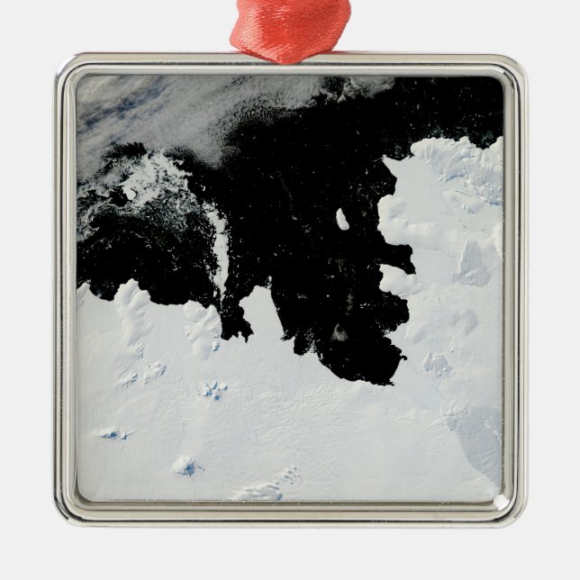 Pine Island Bay in West Antarctica Metal Tree Decoration (Front)