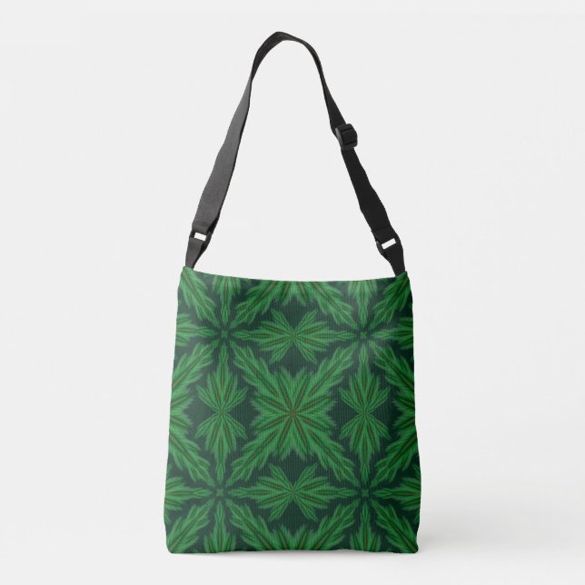 Pine Mandala Forest Crossbody Bag (2 Sizes) (Back)