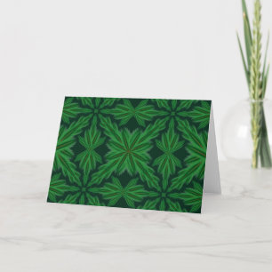 Pine Mandala Forest Greeting Card
