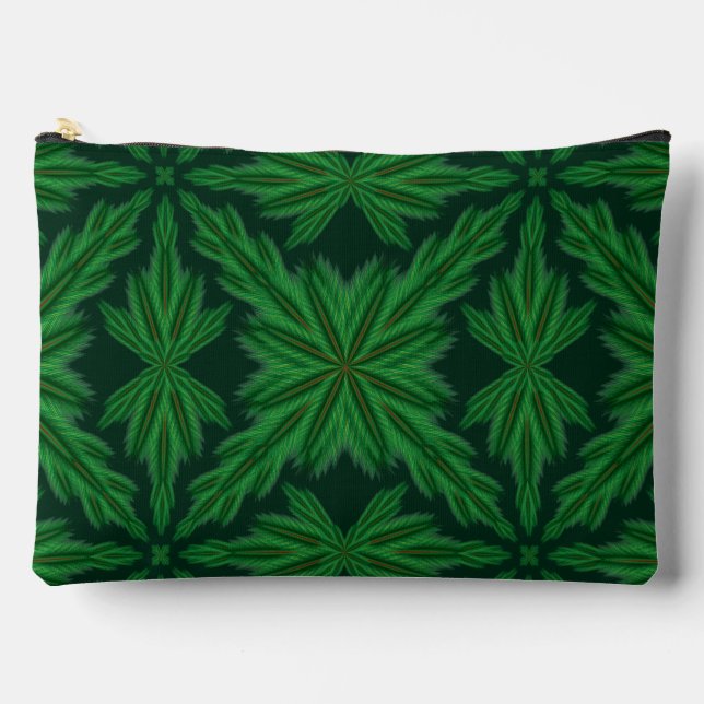 Pine Mandala Forest Large Pouch (Front)