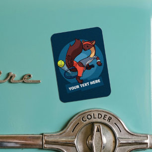 Pine Marten Add Your Text Tennis Trick Shot Design Magnet