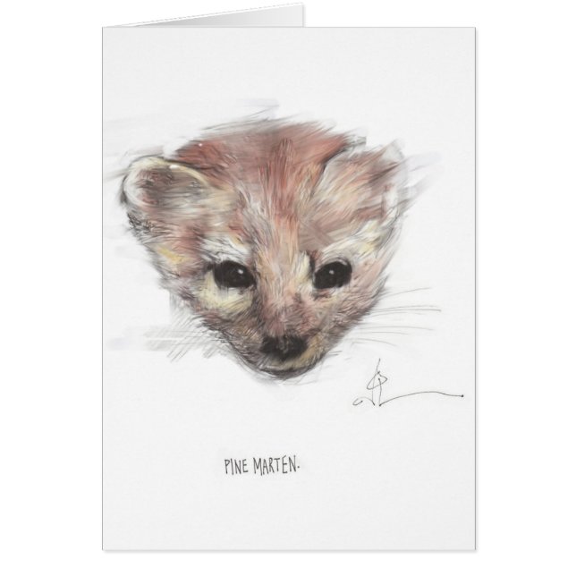 Pine Marten Card (Front)