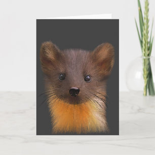Pine Marten Greeting Card