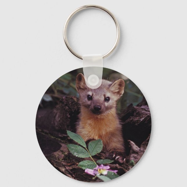 Pine Marten Key Ring (Front)