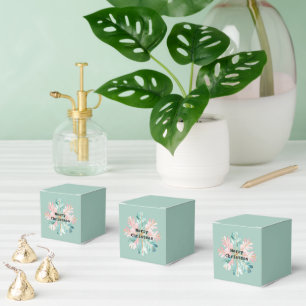 Pine Mint Snowflake Merry Christmas  Favour Box