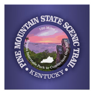 Pine Mountain State Scenic Trail (rd) Poster