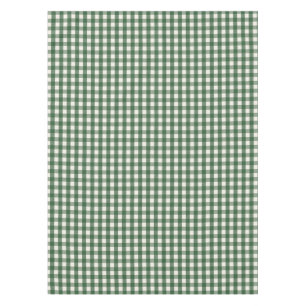 Pine Needle Lane - Pine Green Gingham Pattern Tablecloth