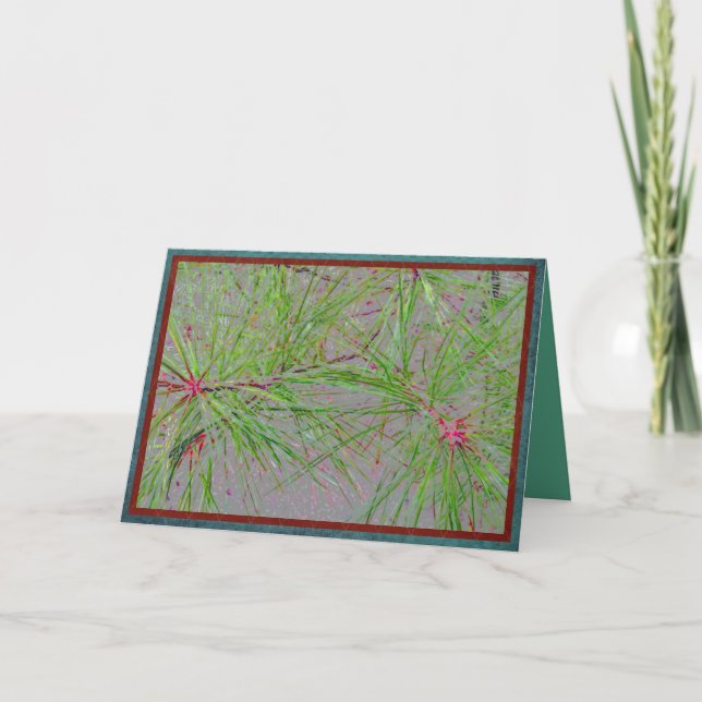 Pine needles holiday card (Front)