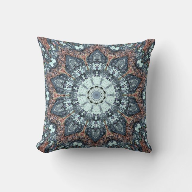 Pine needles kaleidoscope cushion (Front)