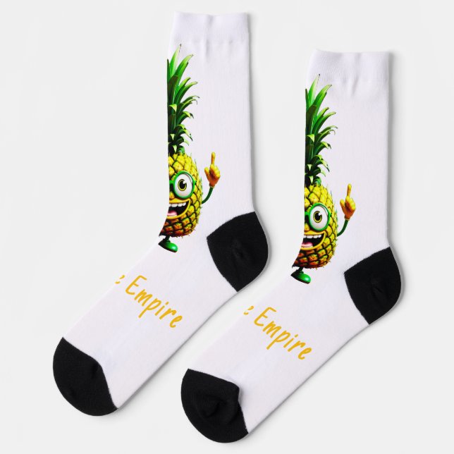 Pine O Socks - Pineapple Empire (Left)