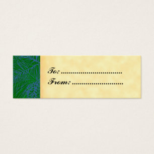 Pine Pattern Custom Gift Tag