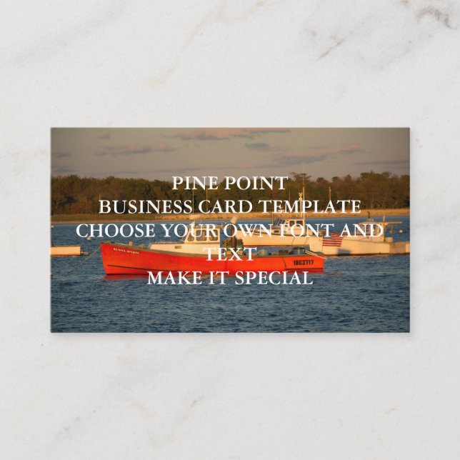 PINE POINT BUSINESS CARD TEMPLATE (Front)